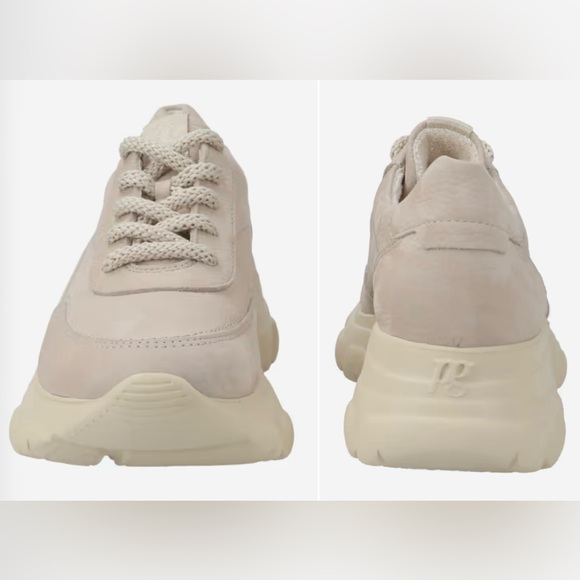 PAUL GREEN Mara Platform Sneaker In Mineral Nubuk. BRAND NEW. - Picture 3 of 5